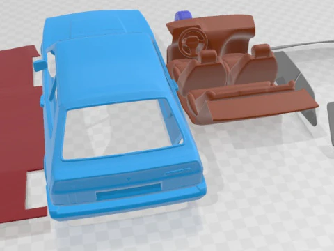 Volkswagen Scirocco 1977 Printable Car 3D Print Model