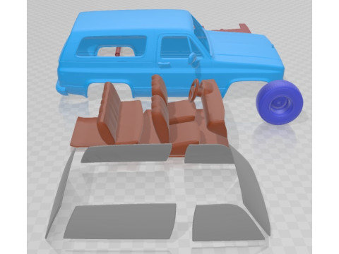 Chevrolet Blazer Mk2 K5 1989 Printable Car Modello di stampa 3D