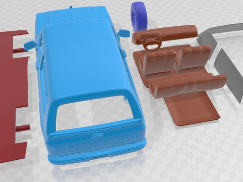 Chevrolet Blazer Mk2 K5 1989 Printable Car Modello di stampa 3D