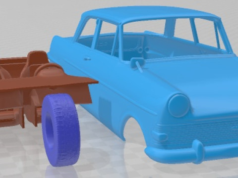 Opel Rekord P2 1960 Printable Car Modèles 3D en vedette