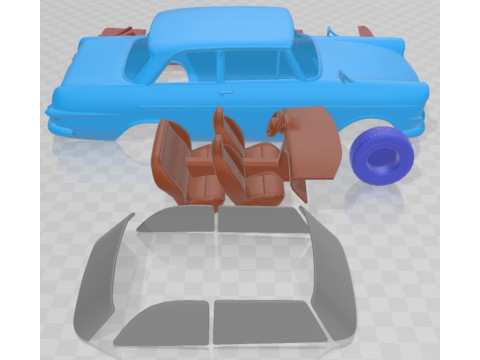 Opel Rekord P2 1960 Printable Car Modèles 3D en vedette