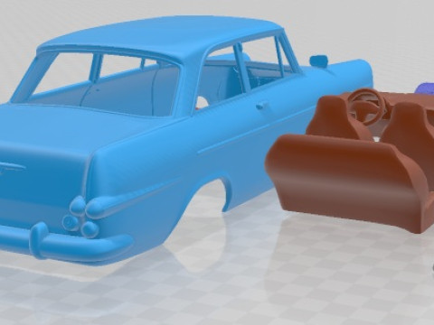 Opel Rekord P2 1960 Printable Car Modèles 3D en vedette