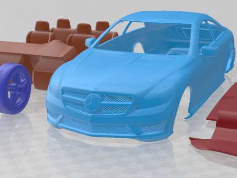 Mercedes Benz CL Class C216 AMG 2012 Printable Car Modelo de impresión 3D