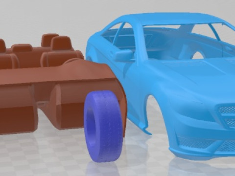 Mercedes Benz CL Class C216 AMG 2012 Printable Car 3D 프린트 모델