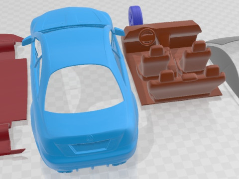 Mercedes Benz CL Class C216 AMG 2012 Printable Car 3D 프린트 모델