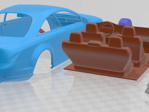 Mercedes Benz CL Class C216 AMG 2012 Printable Car 3D 프린트 모델