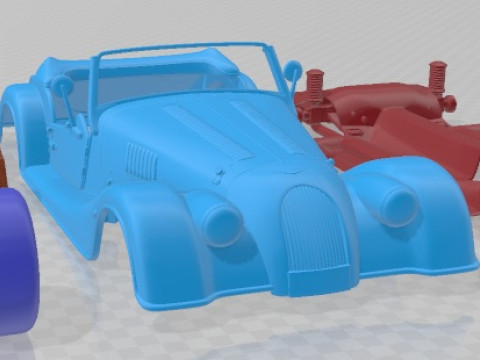 Morgan Plus Four Printable Car 3D Принт Модель