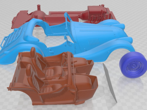 Morgan Plus Four Printable Car 3D Принт Модель