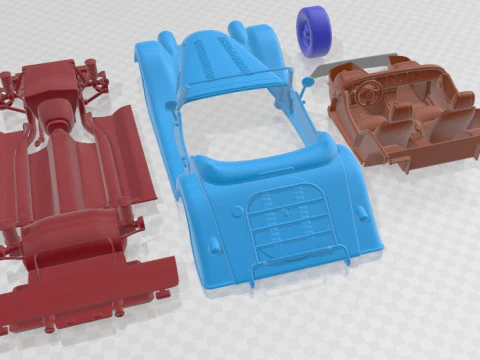 Morgan Plus Four Printable Car 3D Print Model