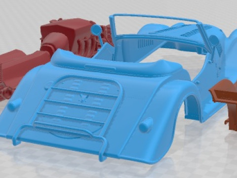 Morgan Plus Four Printable Car 3D Принт Модель