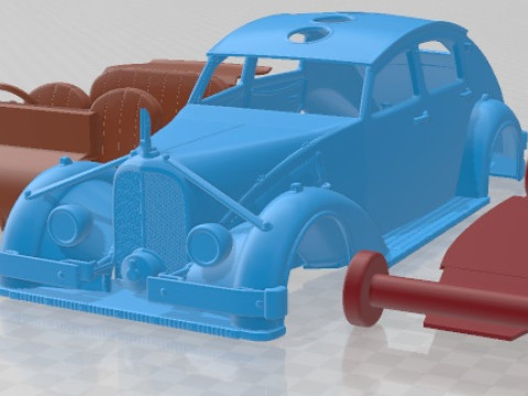 Avions Voisin C25 Aerodyne 1935 Printable Car 3D 打印模型