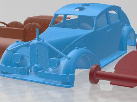 Avions Voisin C25 Aerodyne 1935 Printable Car 3D Print Model