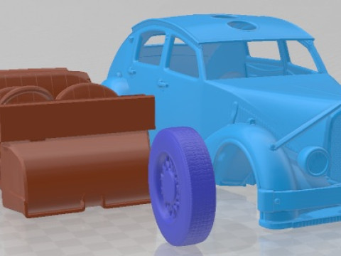 Avions Voisin C25 Aerodyne 1935 Printable Car 3D Print Model