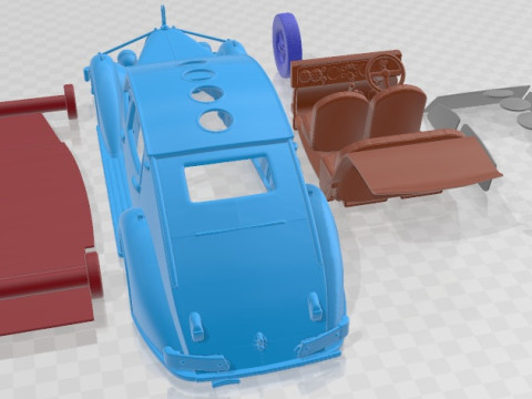 Avions Voisin C25 Aerodyne 1935 Printable Car 3D Print Model