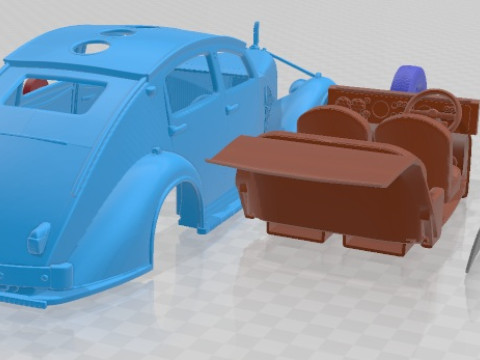 Avions Voisin C25 Aerodyne 1935 Printable Car 3D Print Model