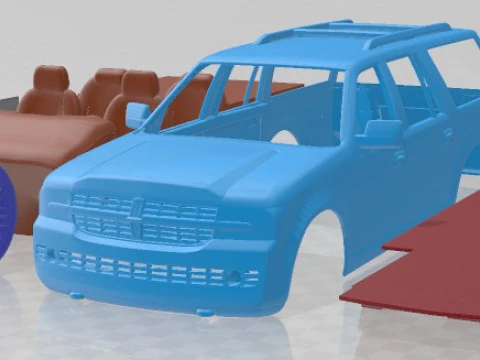 Lincoln Navigator 2007 Printable Car 3D Print Model