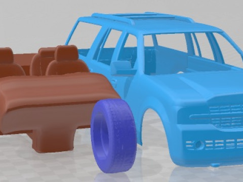 Lincoln Navigator 2007 Printable Car 3D-Druckmodell