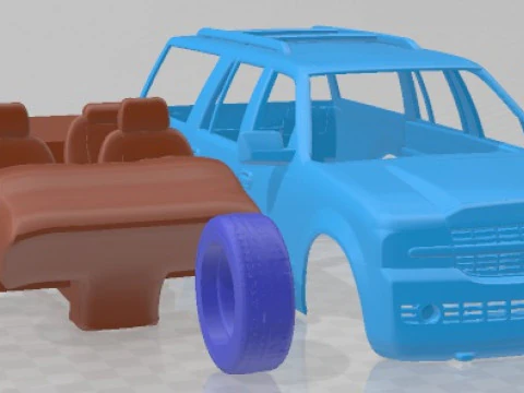 Lincoln Navigator 2007 Printable Car 3D Print Model