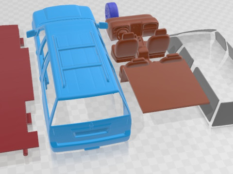 Lincoln Navigator 2007 Printable Car 3D-Druckmodell