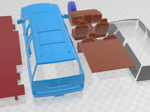 Lincoln Navigator 2007 Printable Car 3D Print Model