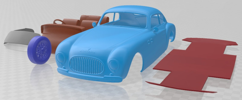 Cisitalia 202 1946 Printable Car 3D प्रिंट मॉडल .c4d .max .obj .3ds .fbx .stl .blend 