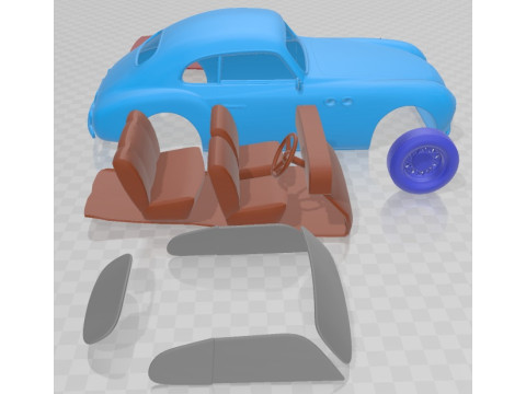 Cisitalia 202 1946 Printable Car 3D प्रिंट मॉडल