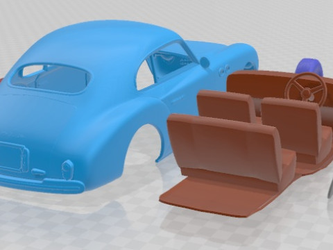 Cisitalia 202 1946 Printable Car 3D प्रिंट मॉडल