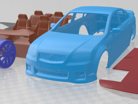 Holden Commodore 2011 Sedan Printable Car 3D Print Model