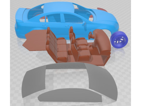 Holden Commodore 2011 Sedan Printable Car Modello di stampa 3D
