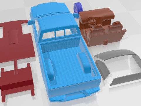 GMC Canyon 2004 Regular Cab Printable Car 3D-printmodel