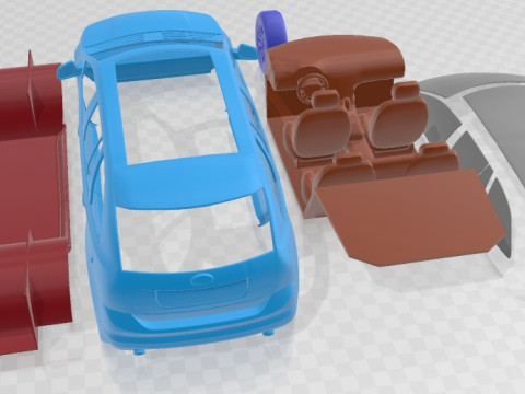 Edge 2007 Printable Car 3D Print Model