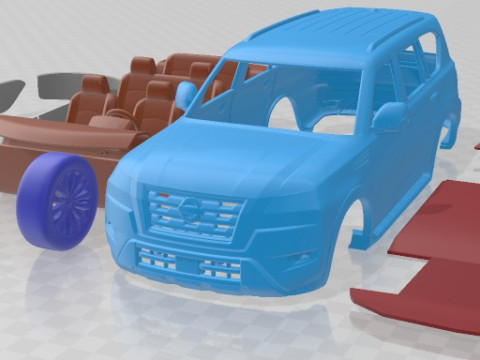 Nissan Armada 2021 Printable Car 3D 프린트 모델