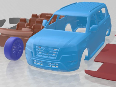 Nissan Armada 2021 Druckbares Auto 3D Druckmodell