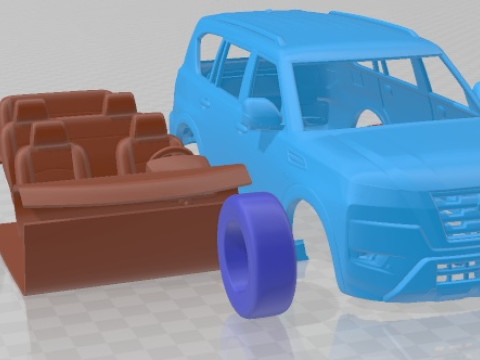 Nissan Armada 2021 Printable Car Modelo de impresión 3D