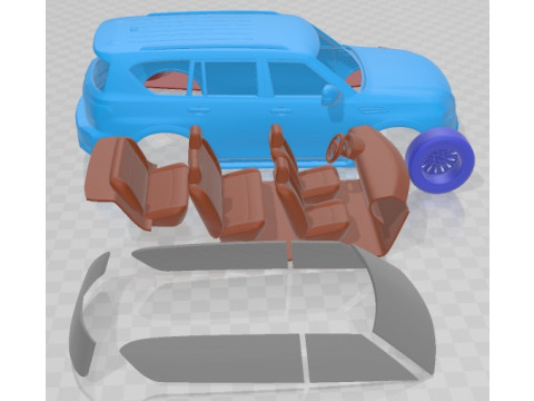 Nissan Armada 2021 Printable Car Modelo de impresión 3D