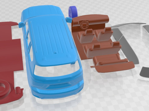 Nissan Armada 2021 Printable Car Modelo de impresión 3D