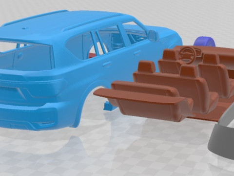 Nissan Armada 2021 Printable Car Modelo de impresión 3D