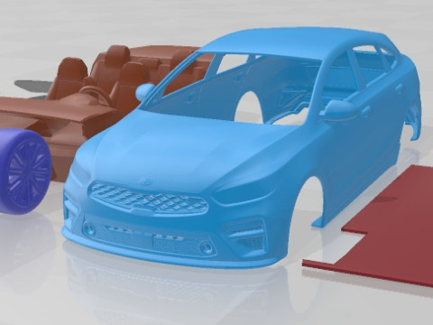 Kia Forte GT Hatchback 2021 Printable Car 3D Print Model