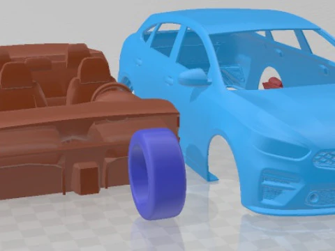 Kia Forte GT Hatchback 2021 Printable Car 3D Print Model
