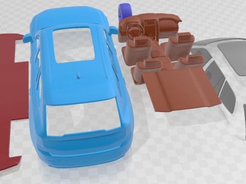 Volvo XC 90 2022 Printable Car 3D प्रिंट मॉडल