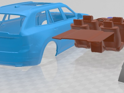 Volvo XC 90 2022 Printable Car 3D प्रिंट मॉडल