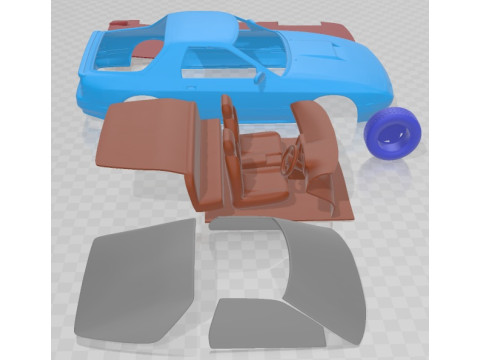 Mazda RX 7 Coupe 1985 Printable Car 3D Print Model