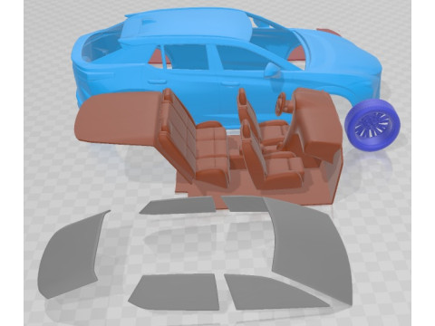 Lexus RZ 450e 2023 Printable Car 3D 打印模型