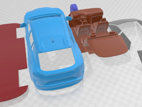 Lexus RZ 450e 2023 Printable Car 3D 打印模型