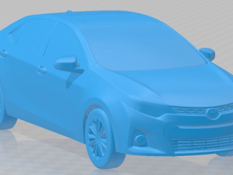 Toyota Corolla S 2014 USA Printable Car 3D-printmodel