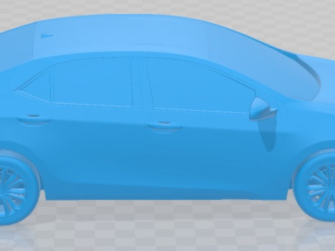 Toyota Corolla S 2014 USA Printable Car 3D-printmodel