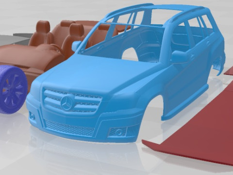 Mercedes Benz GLK 2009 Printable Car Modèles 3D en vedette