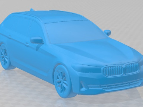 5 Series Touring G31 2021 Printable Car 3D 프린트 모델