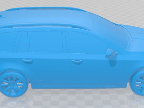 Skoda Octavia 2013 Combi Printable Car 3D Print Model