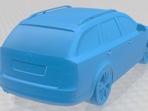 Skoda Octavia RS Combi 2010 Printable Car Modèles 3D en vedette